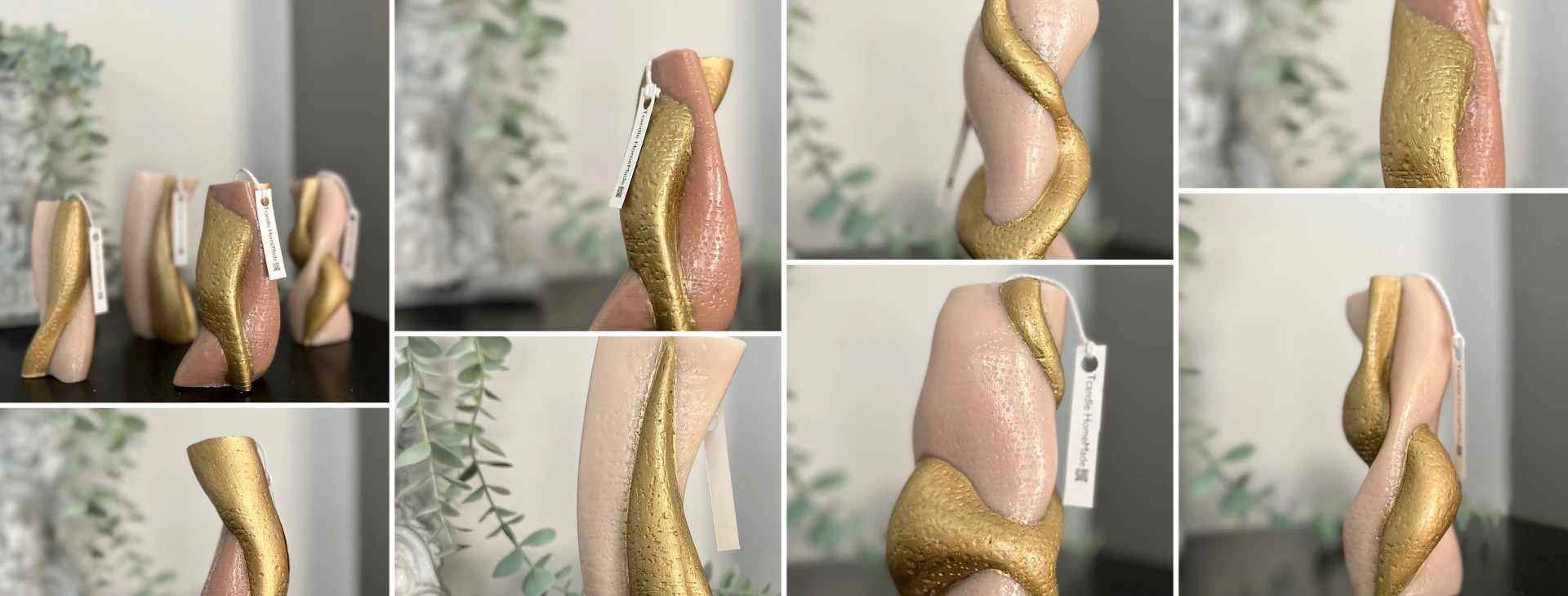 Lumânări unic design din parafină colorată/pictată