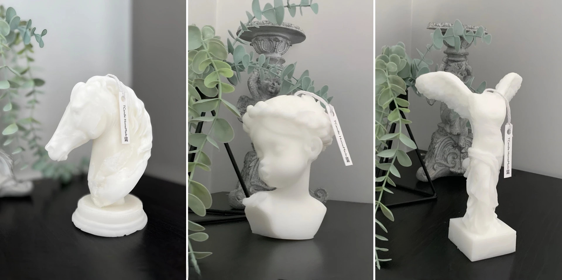 Figurine din parafina albă